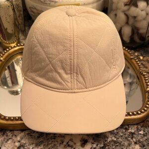 NWT All in Motion Quilted Ball Cap/ Cream